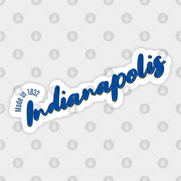 Indianapolis in 1832 Sticker by LB35Y5